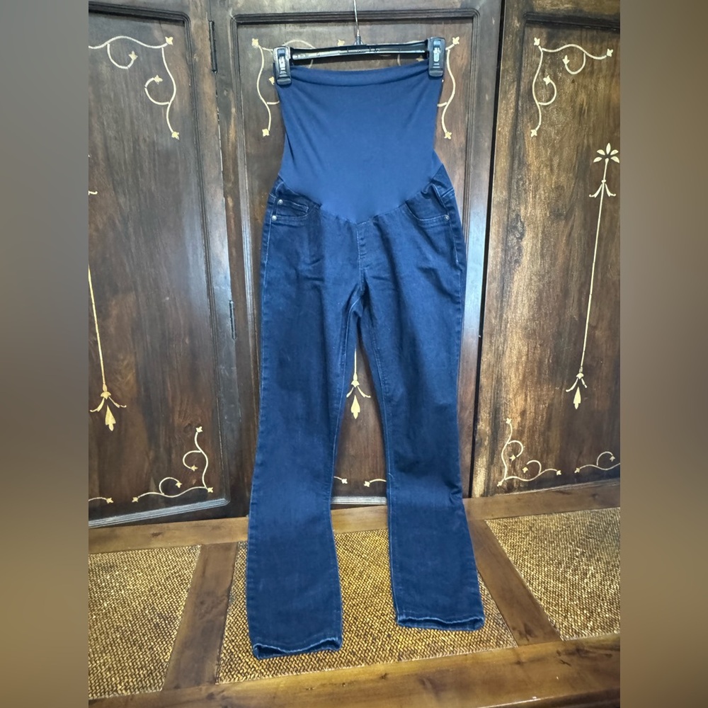 Indigo Blue Denim Maternity Pants